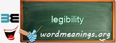 WordMeaning blackboard for legibility